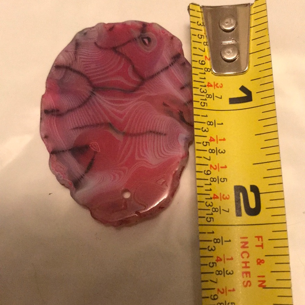 💎Punk&purple Dragon 🐉 vein agate w/ hole😃🎉🛍 - Picture 8 of 9